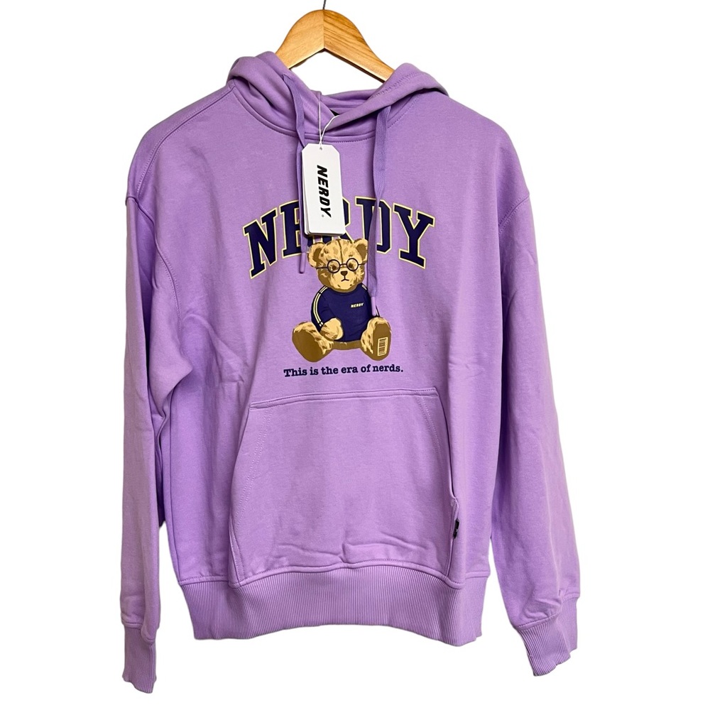 New‎ Nerdy Clever Neddy Pullover Hoodie Sweater
